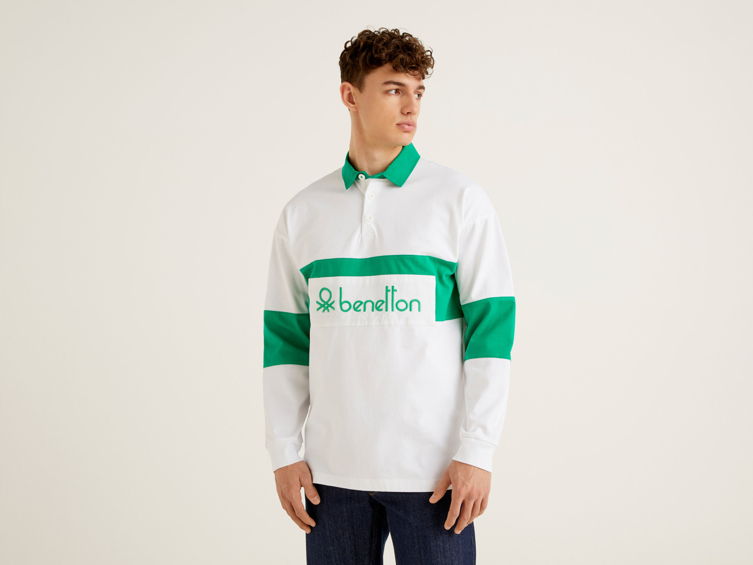 Benetton rugby shirt xl