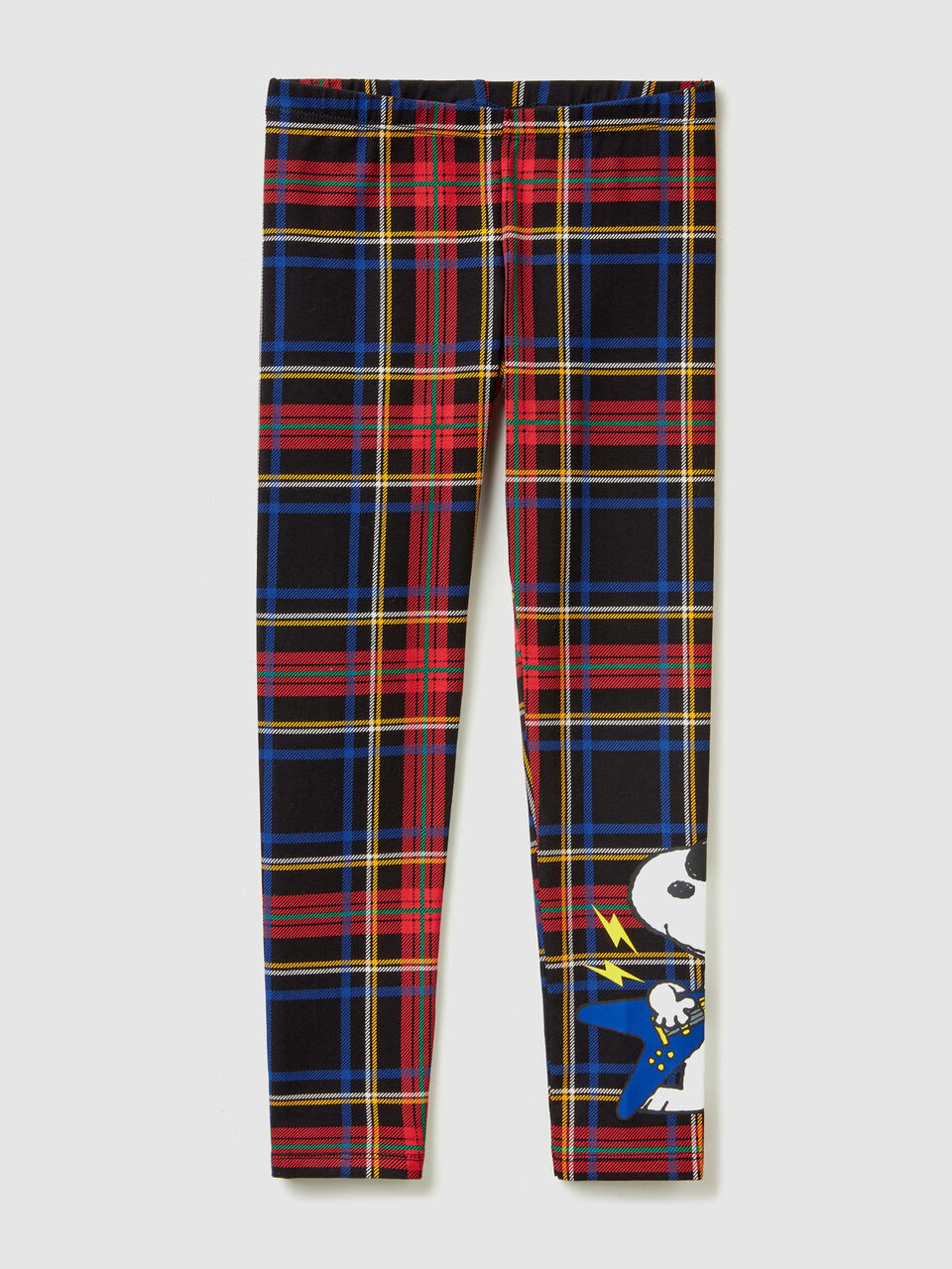 Check leggings with "Snoopy" print image number 1