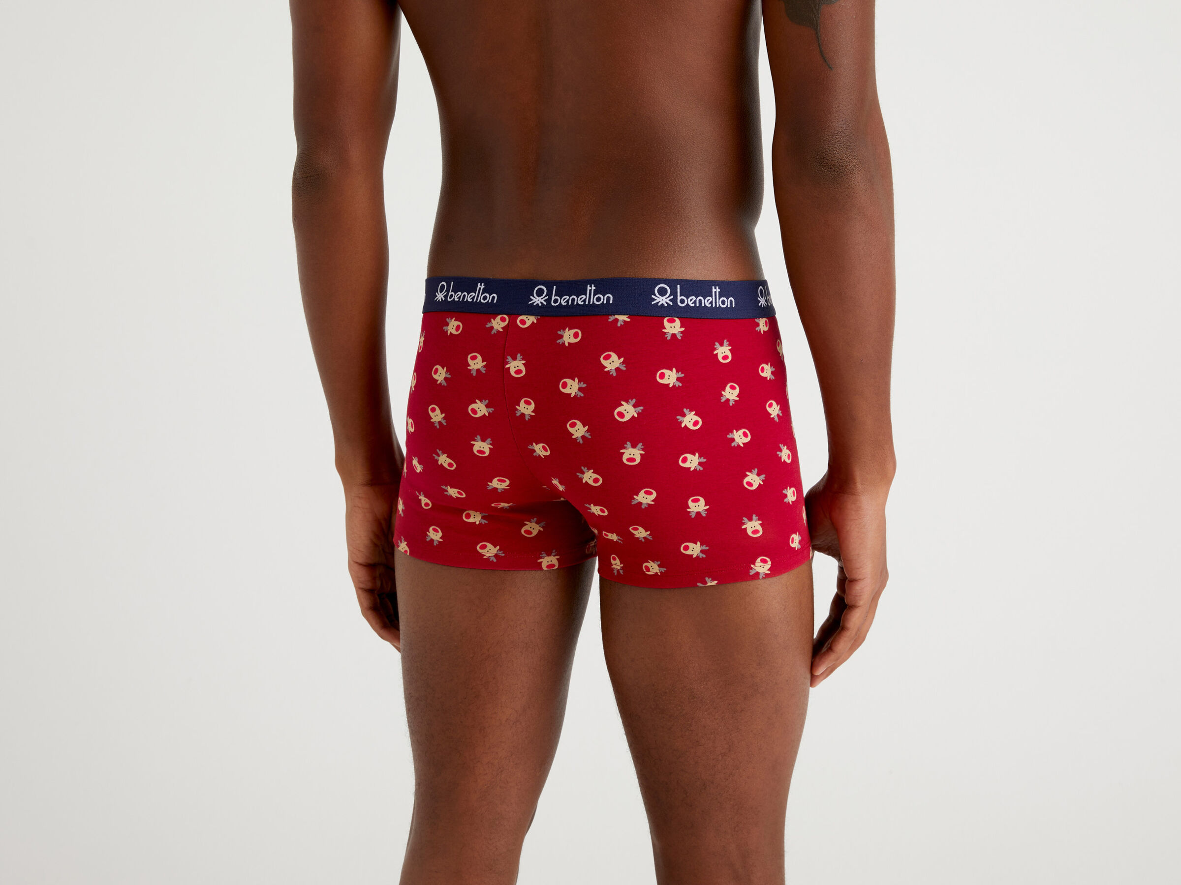 Patterned boxers in stretch cotton image number 2