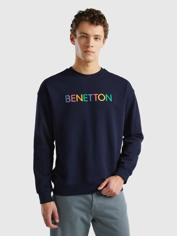 Crew neck sweatshirt with logo print Men