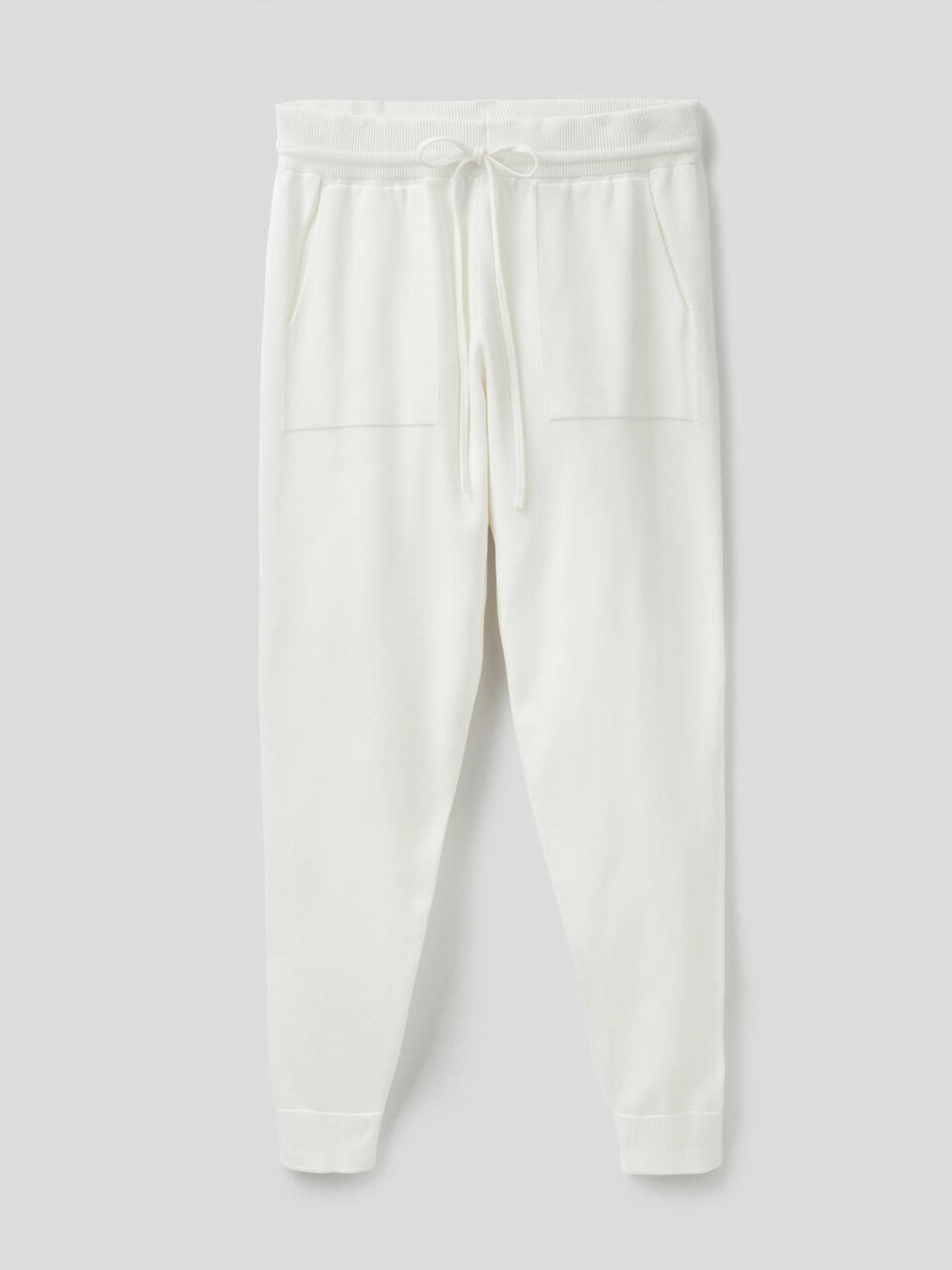 Trousers with drawstring in cotton tricot image number 1