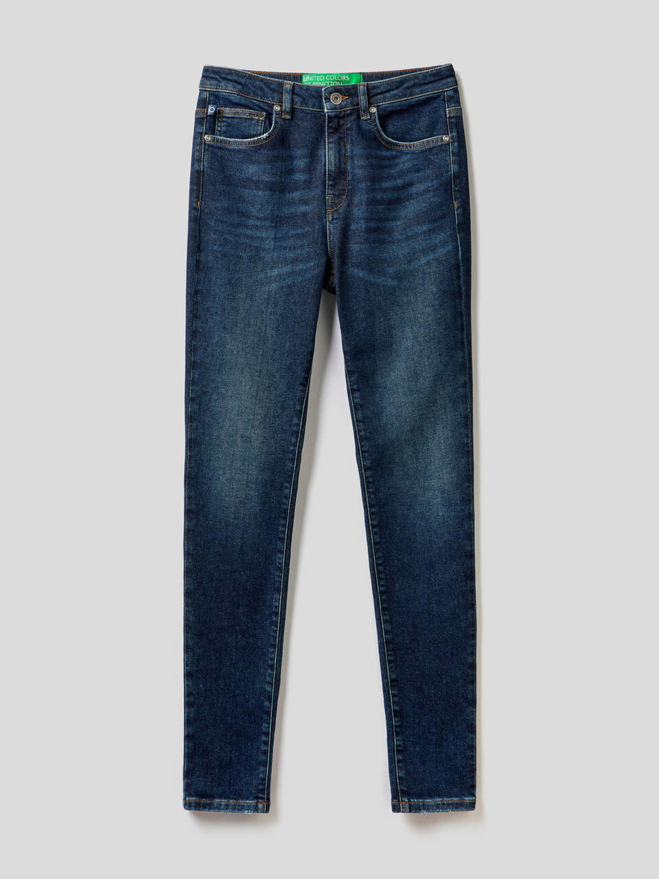 High-waisted skinny fit jeans image number 1