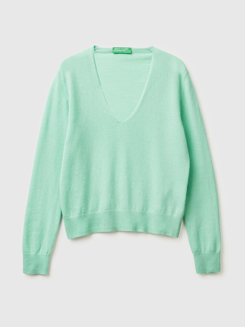 V NECK SWEATER L/S Women image number 1