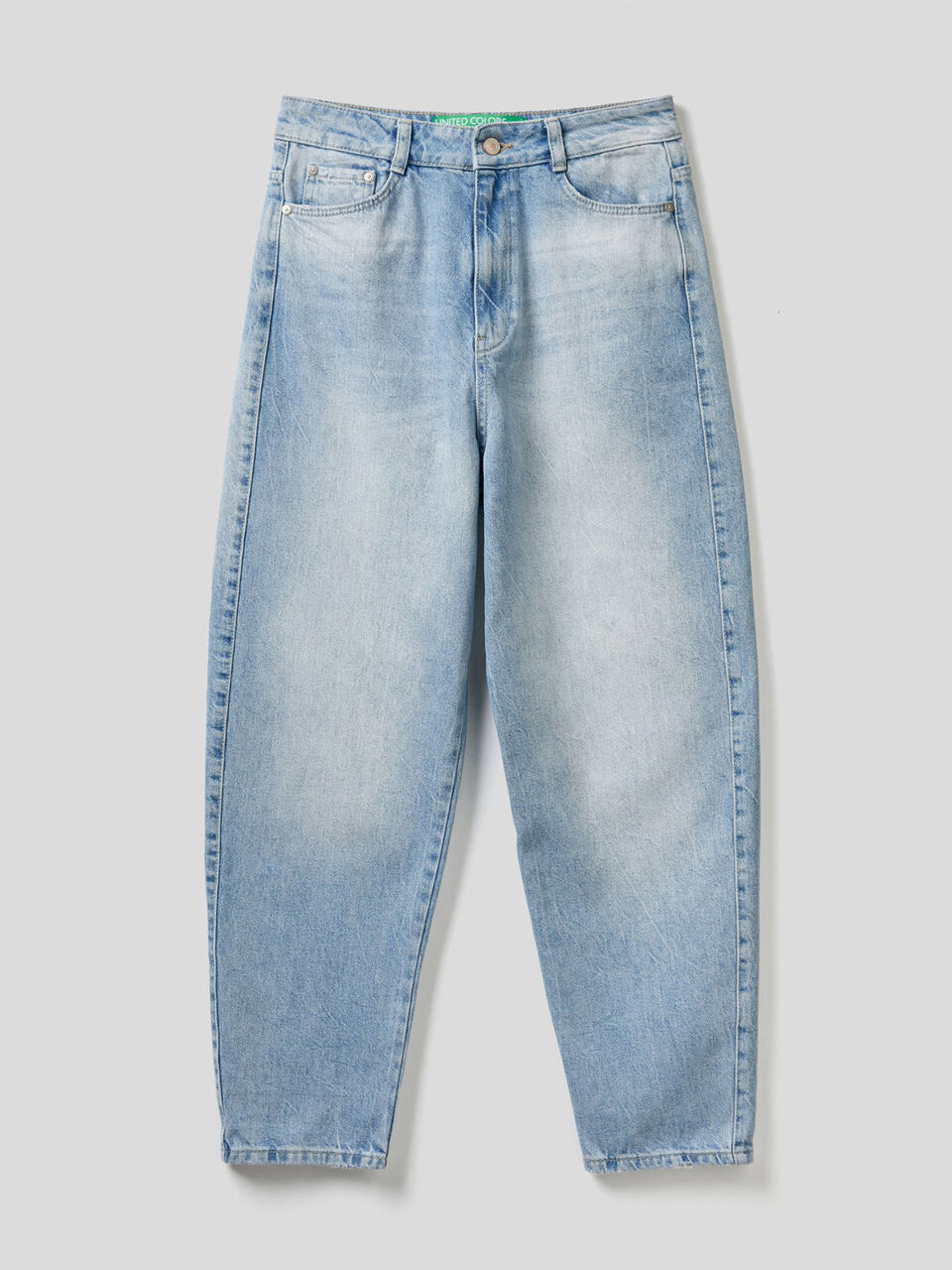 Carrot fit jeans in 100% cotton denim image number 1