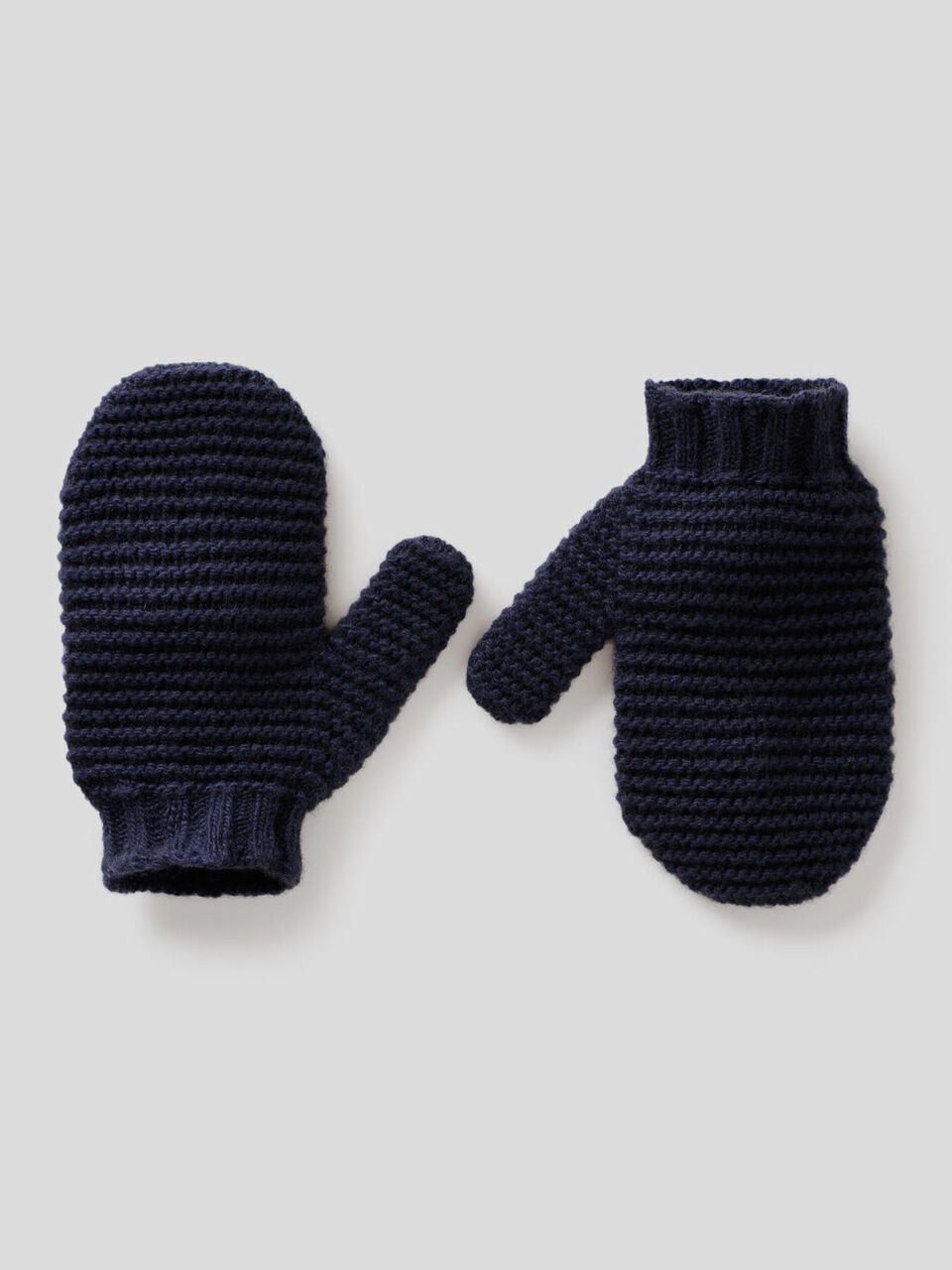 Stretch wool blend mittens image number 1