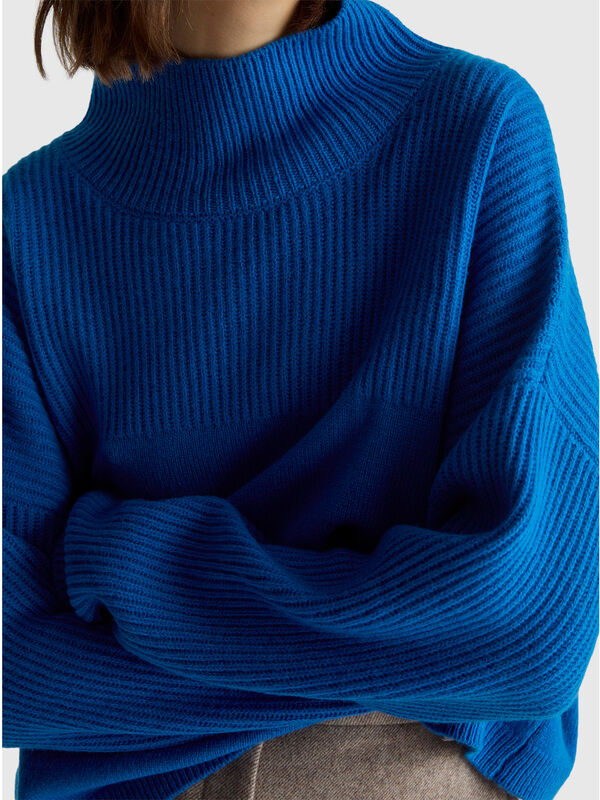 100% wool high neck sweater Women