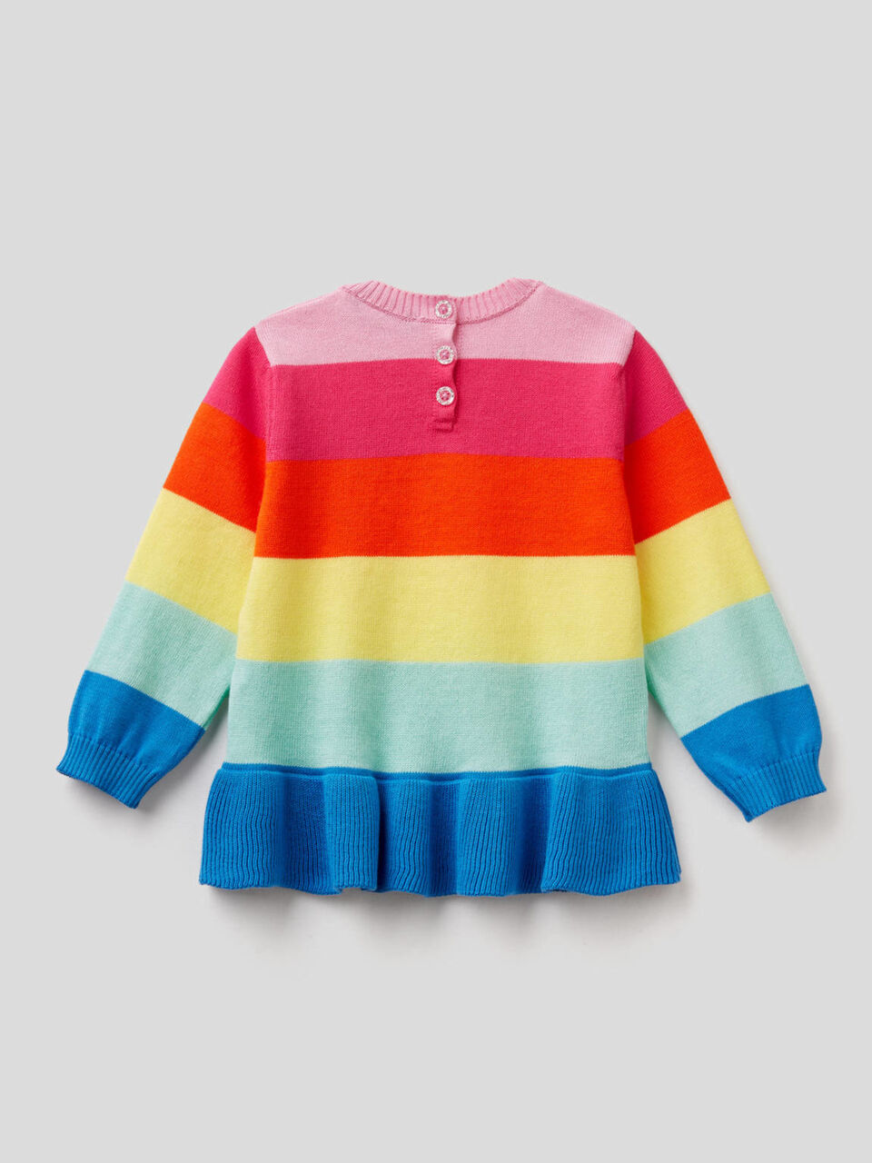 Striped top with frill image number 2