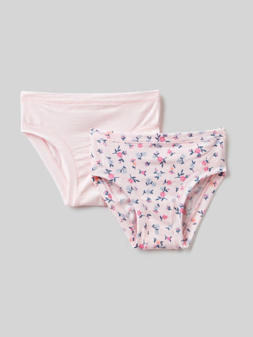Set of two pairs of underwear in super stretch organic cotton
