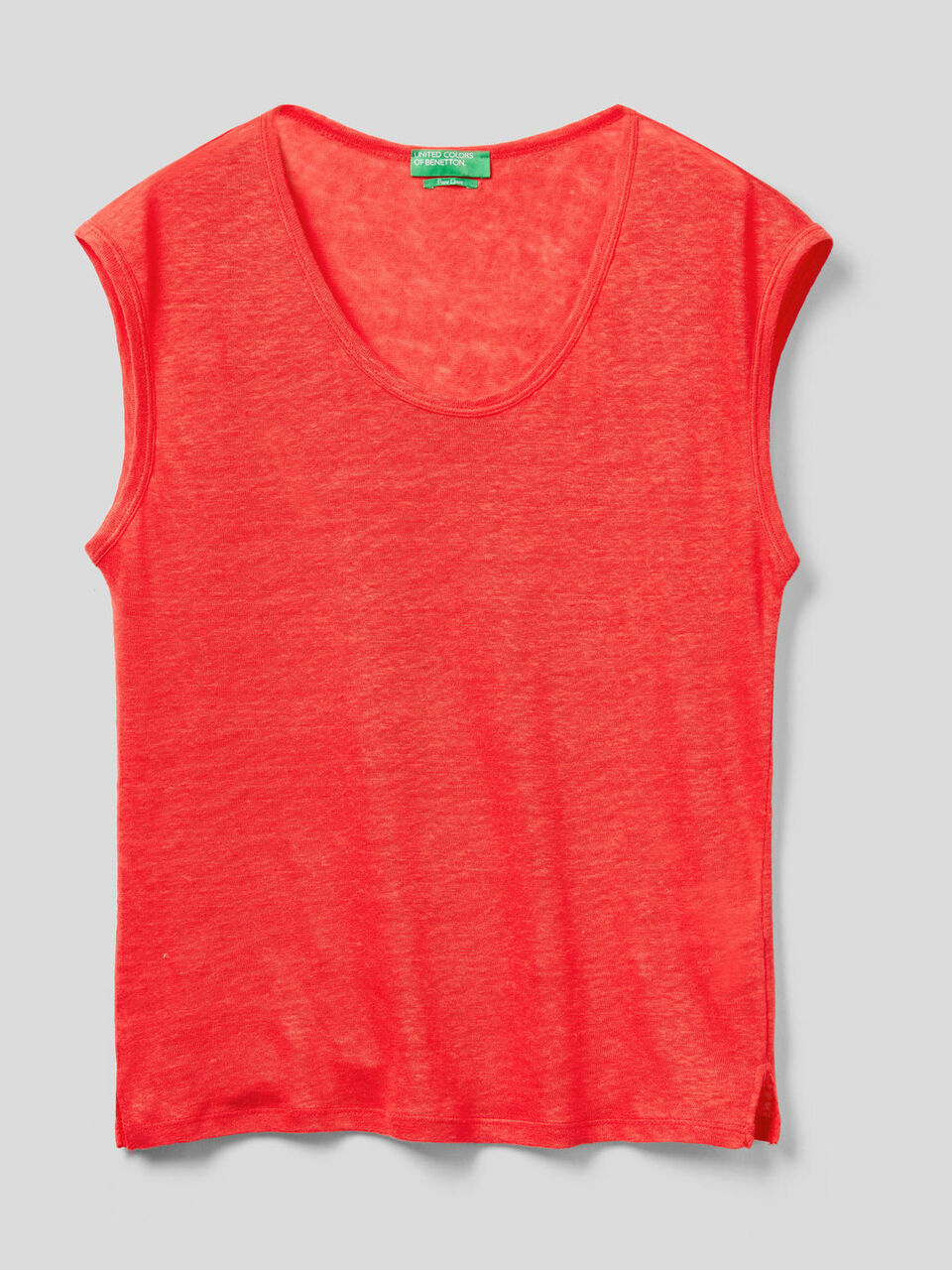 Short sleeve 100% linen t-shirt image number null