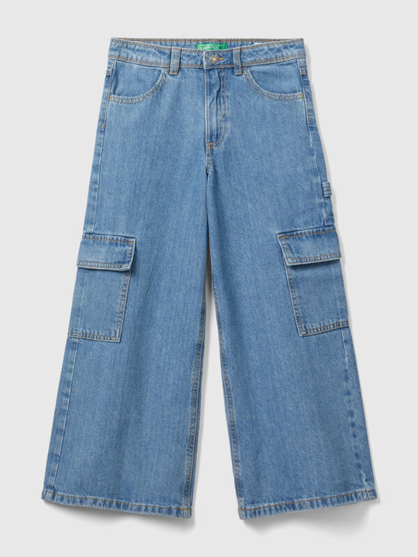 Wide fit cargo jeans Junior Girl