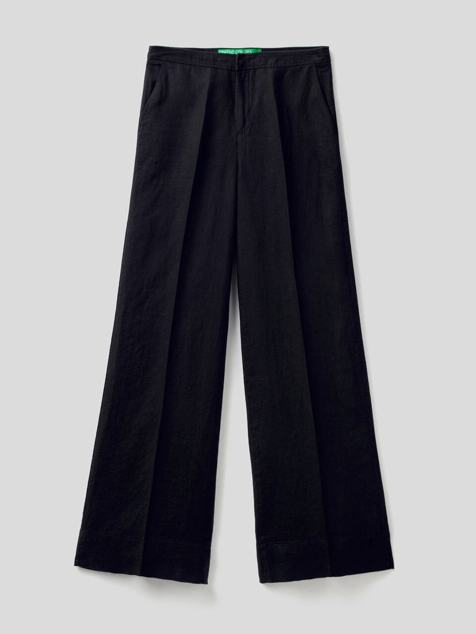 Palazzo trousers in 100% linen image number 1
