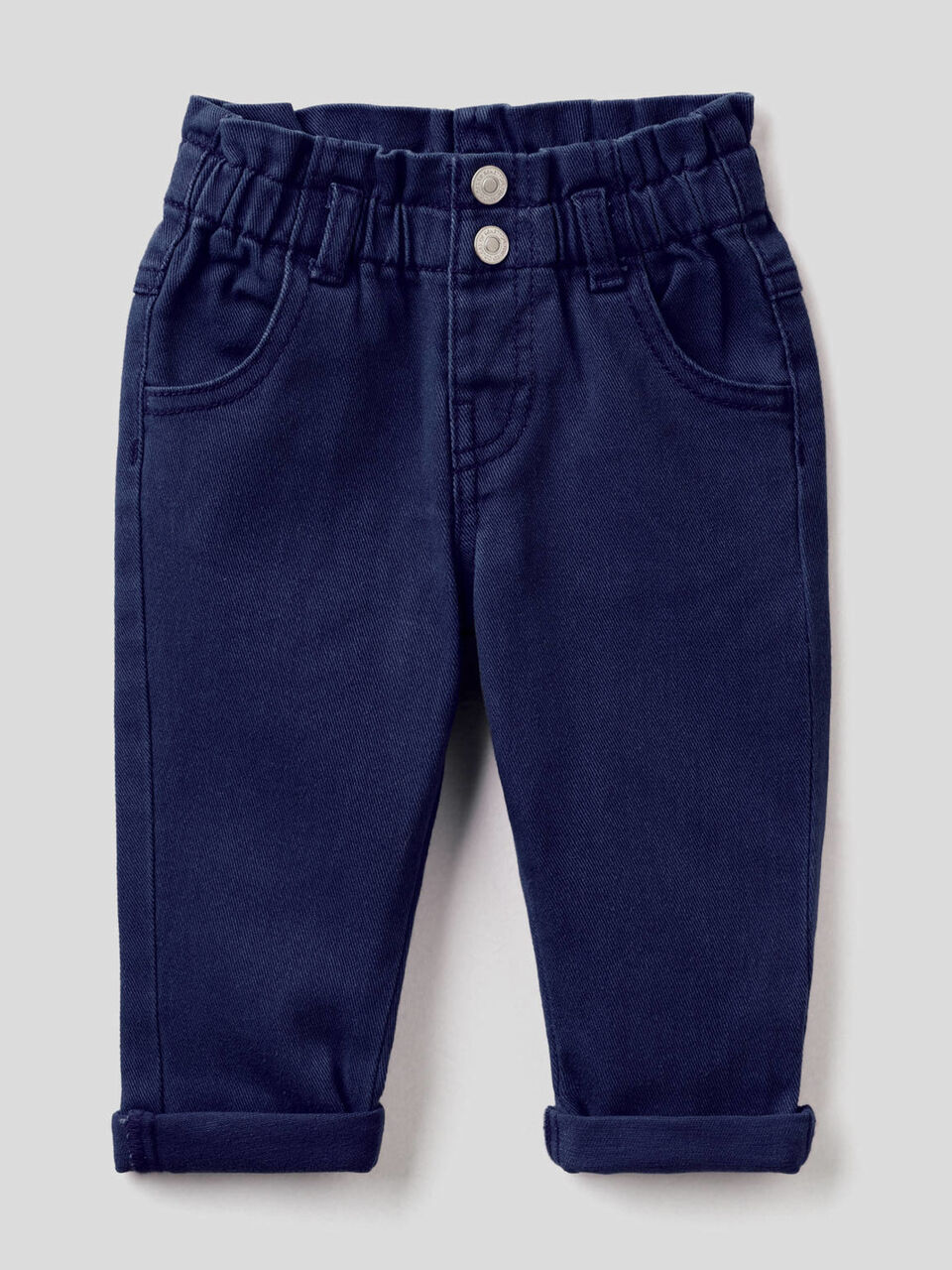 Paperbag trousers in organic cotton image number 1