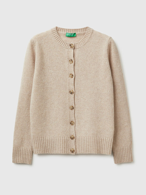 Cardigan in pure Shetland wool Women