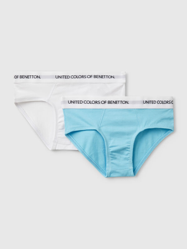 Two briefs with logoed elastic Junior Boy