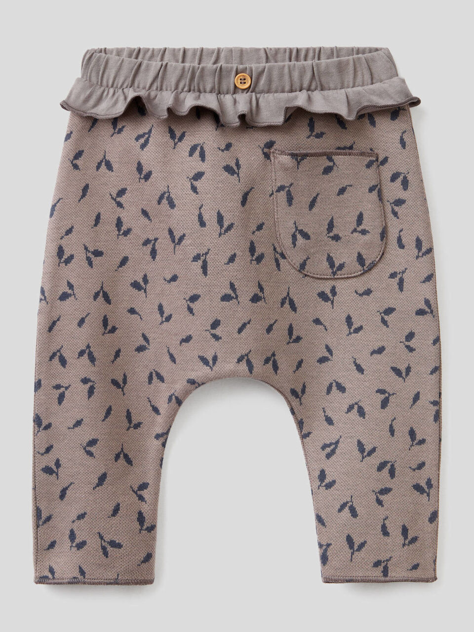 Trousers in organic cotton with rouches image number 1