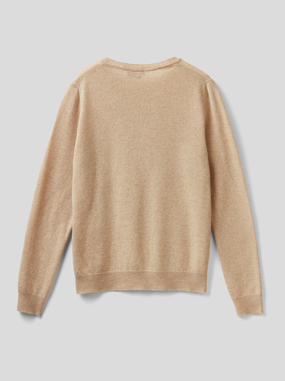 beige crew neck sweatshirt women's