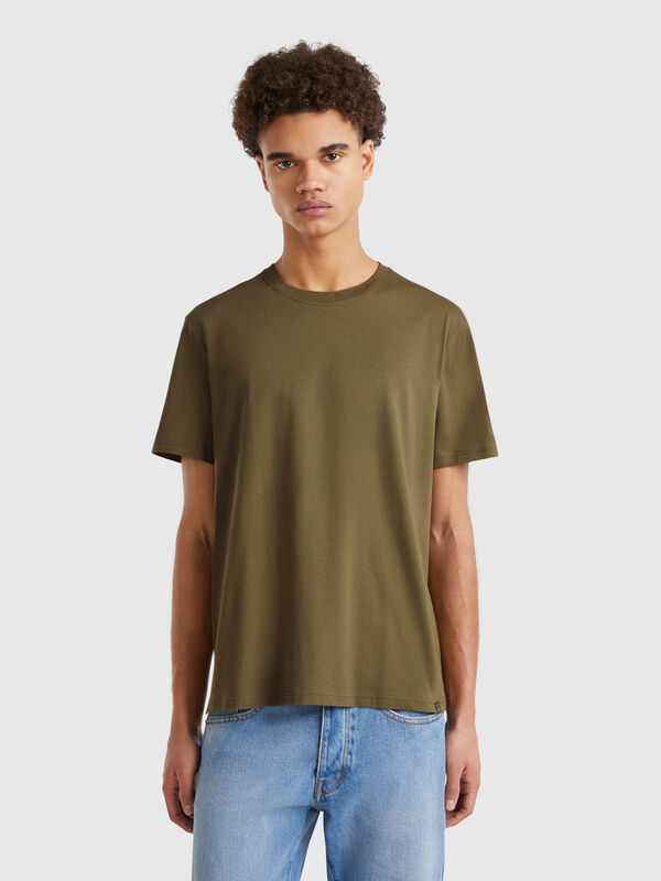 Military green t-shirt Men