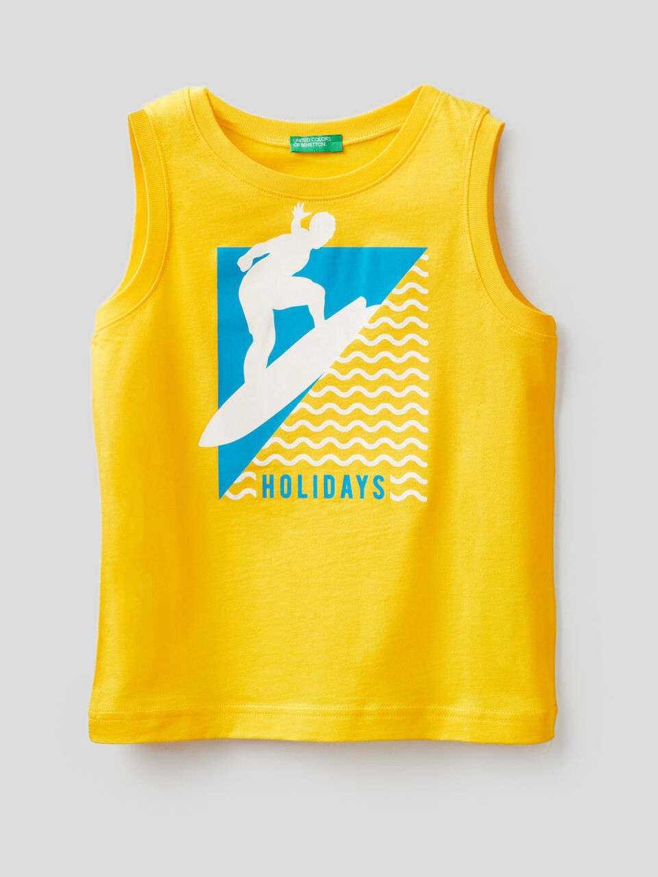 Sleeveless t-shirt with print image number 1