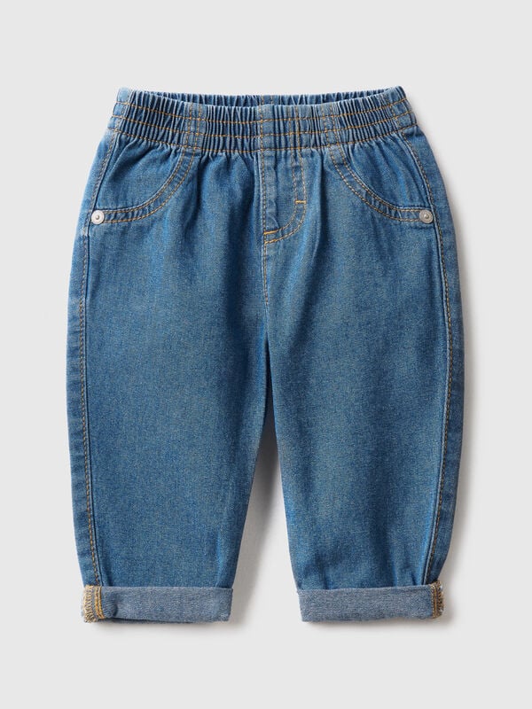 Jeans in 100% cotton denim New Born (0-18 months)