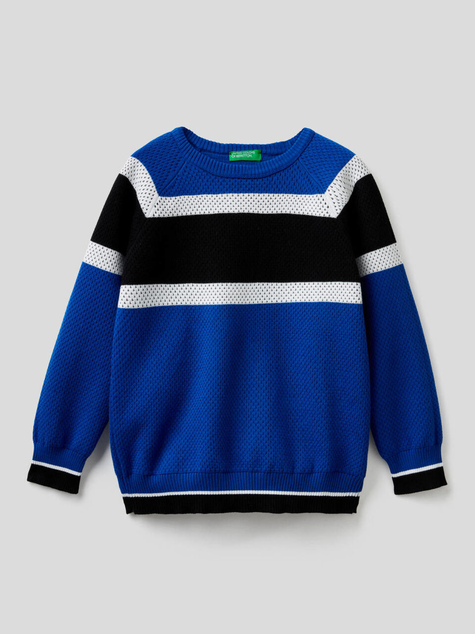 Sweater with clashing bands image number 1