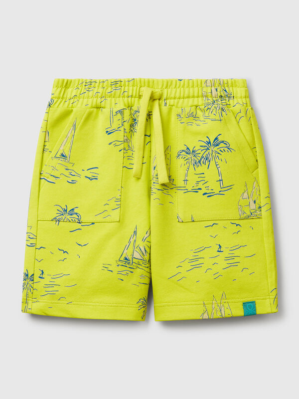Shorts with beach print Junior Boy