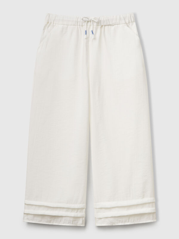 Trousers in viscose blend Junior Girl