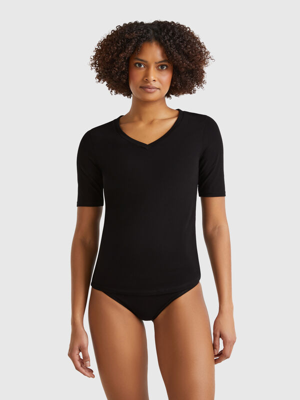 Super stretch cotton t-shirt Women