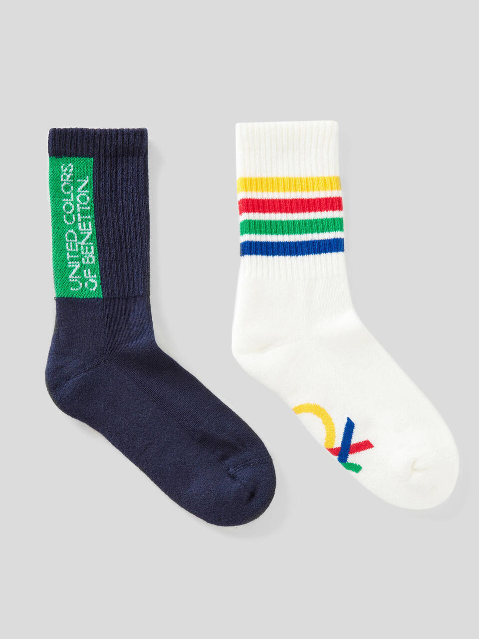 Two pairs of socks with logo image number 1