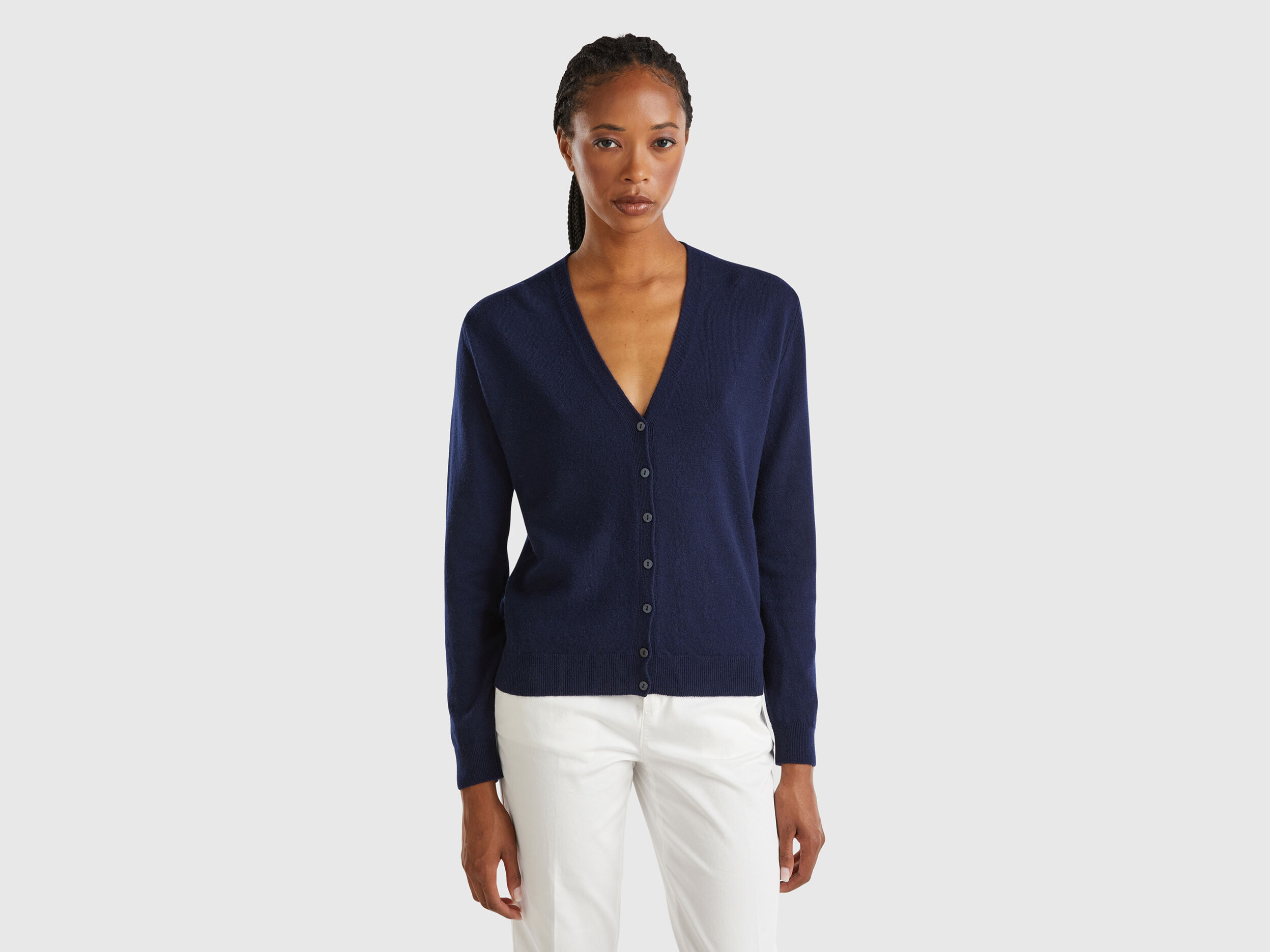 Merino Wool Cardigans Women 2024 Benetton