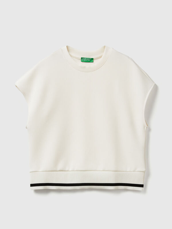 Sleeveless sweater in stretch Modal Women