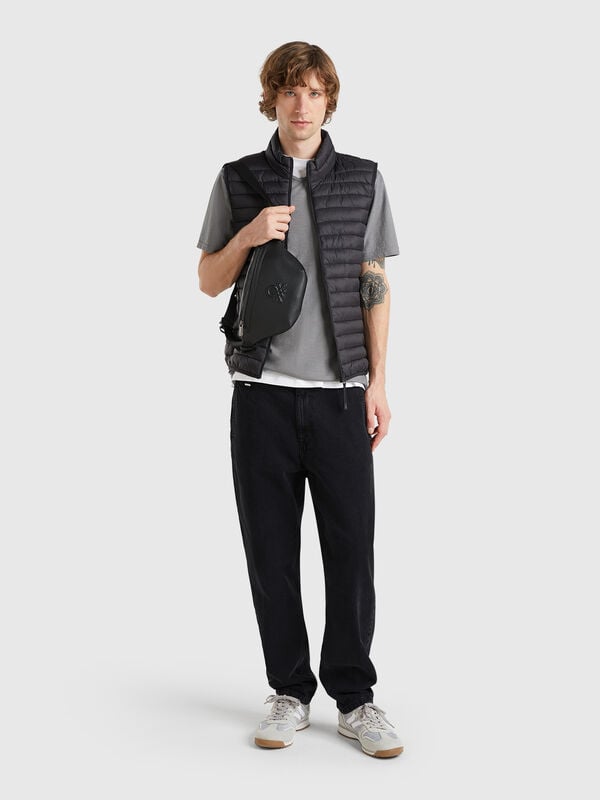 Regular fit denim chinos Men