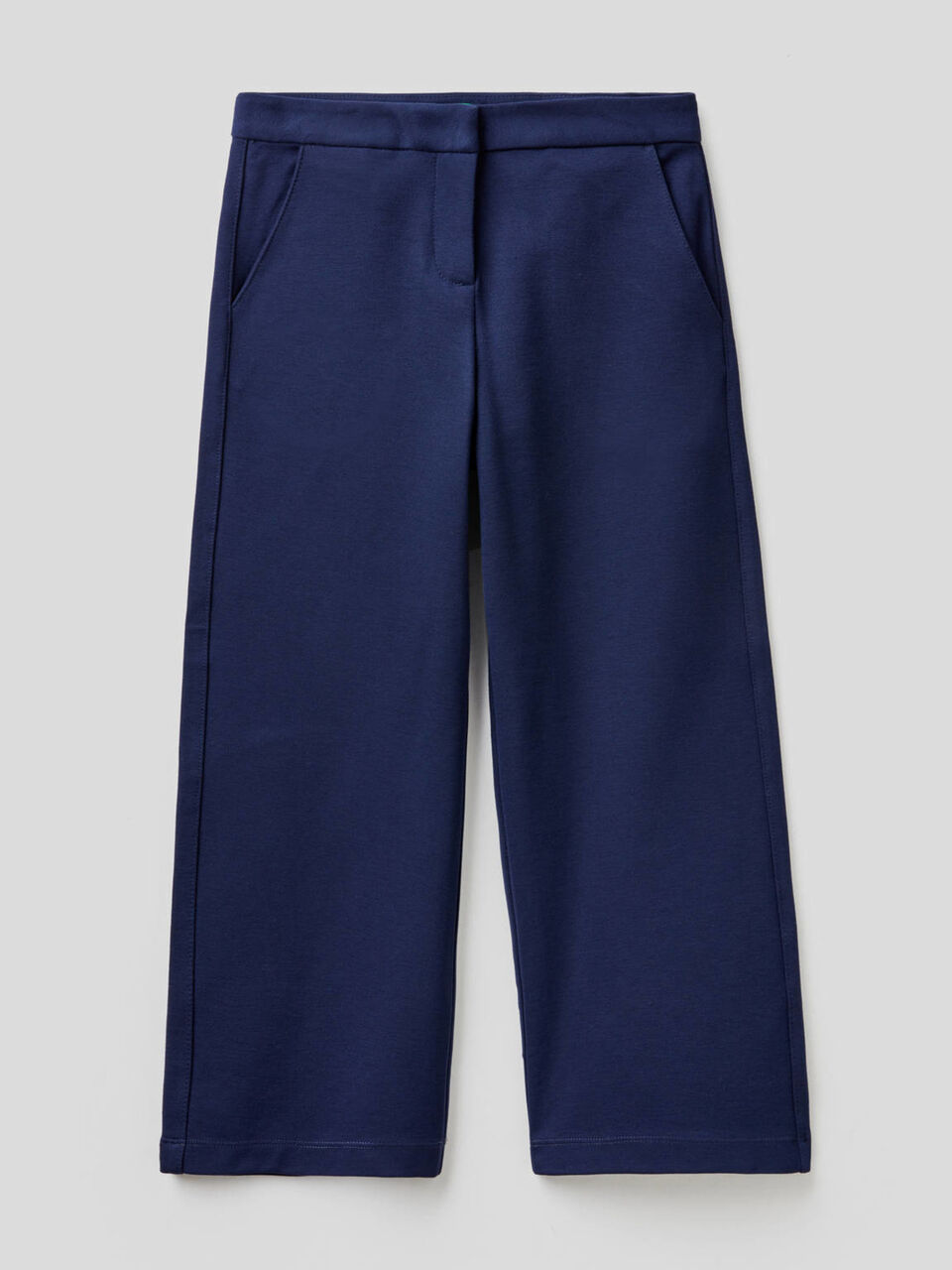 Palazzo trousers in solid color image number 1