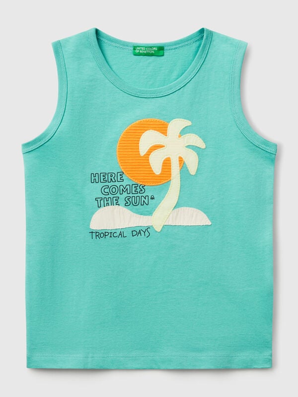 Printed tank top Junior Boy