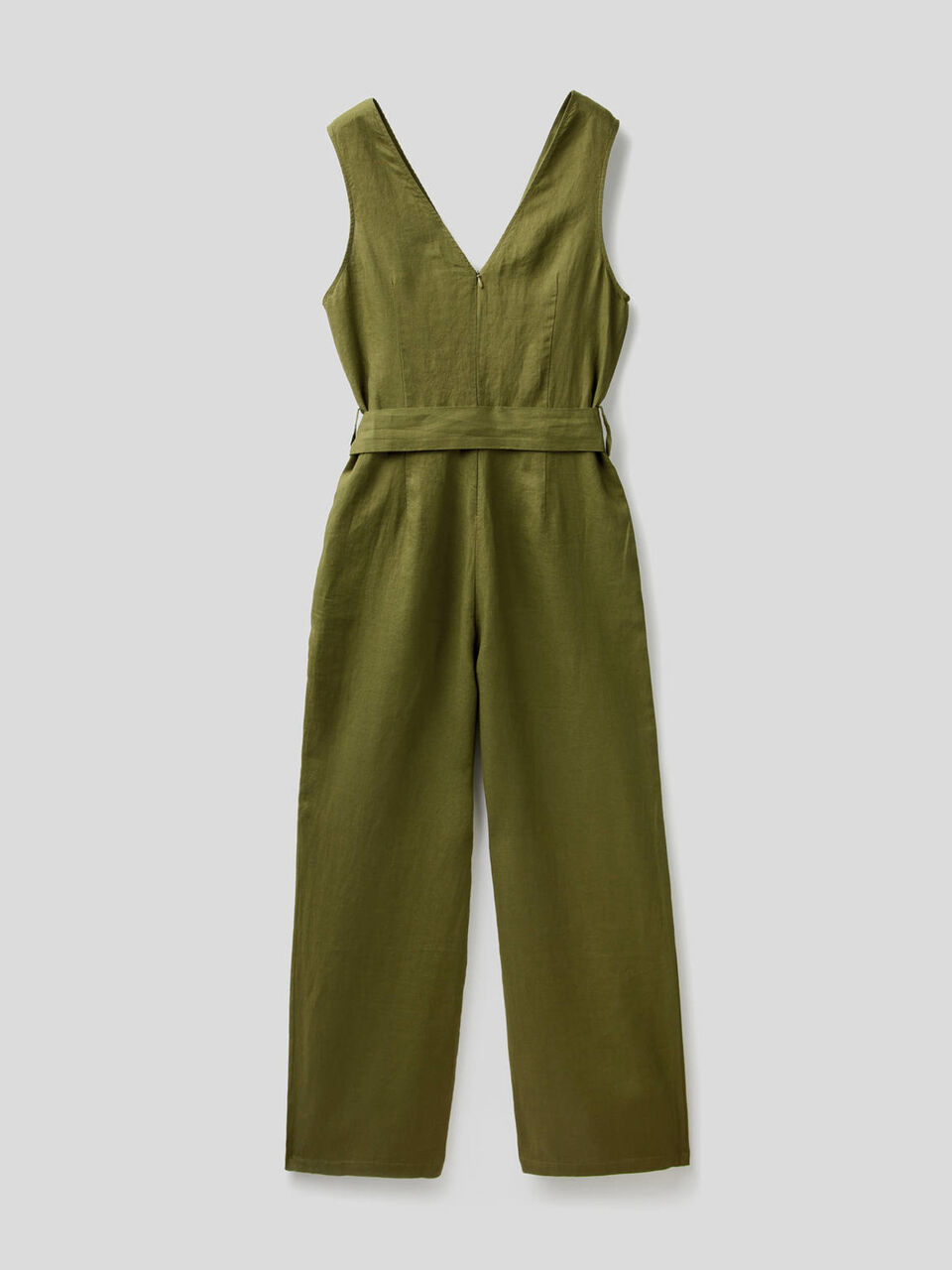 Jumpsuit in pure linen image number 2