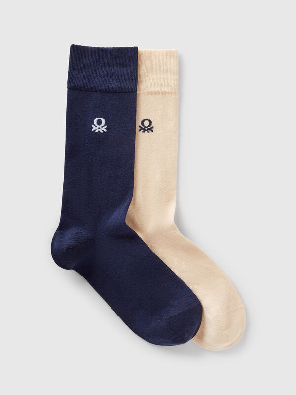 Set of two pairs of high socks
