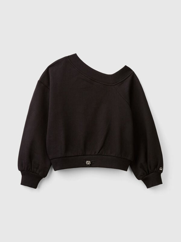 Sweatshirt with uneven neckline Junior Girl