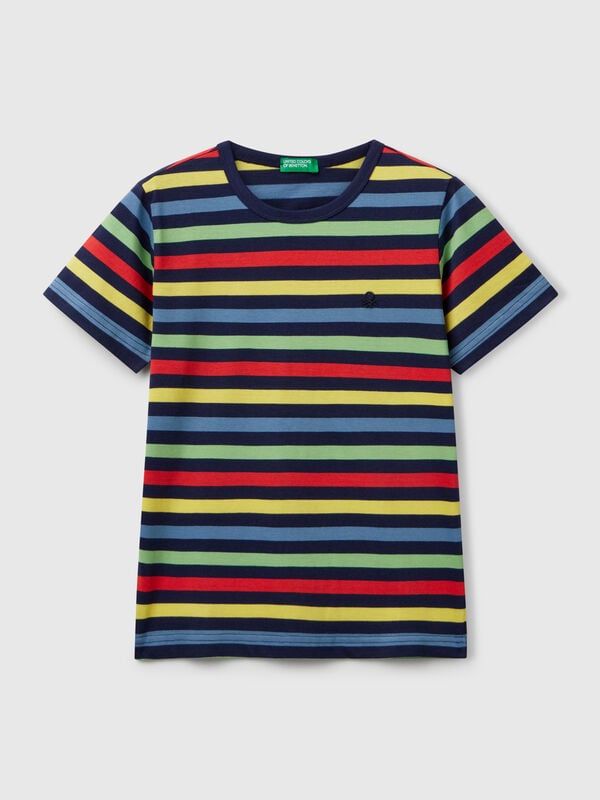 100% cotton striped t-shirt Junior Boy