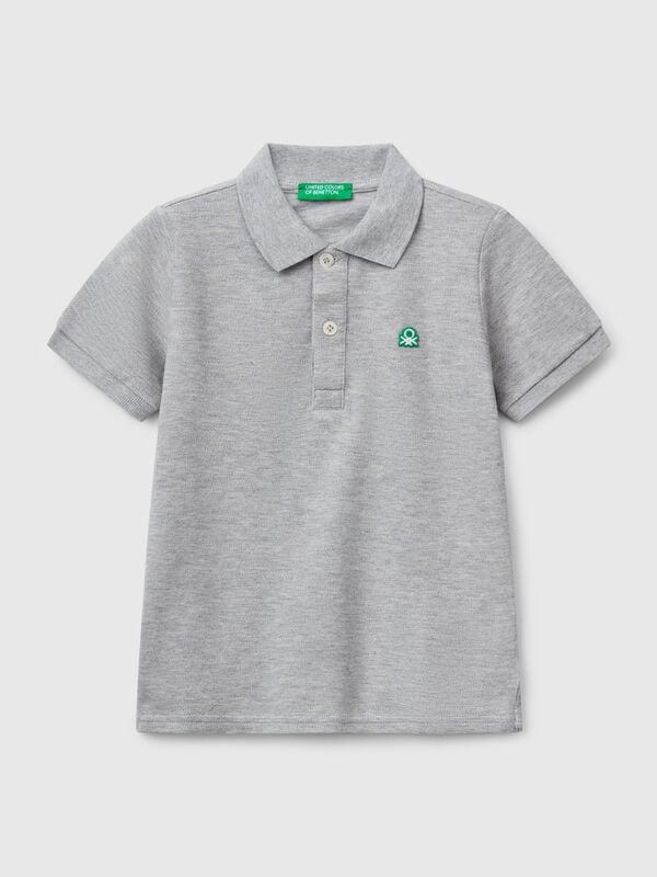 Short sleeve polo in pure cotton Junior Boy