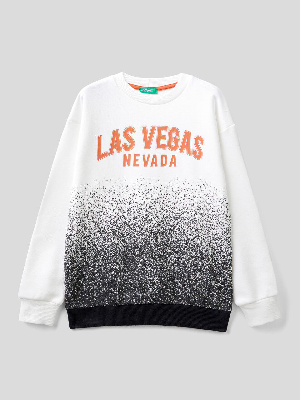 Warm sweatshirt in cotton with print