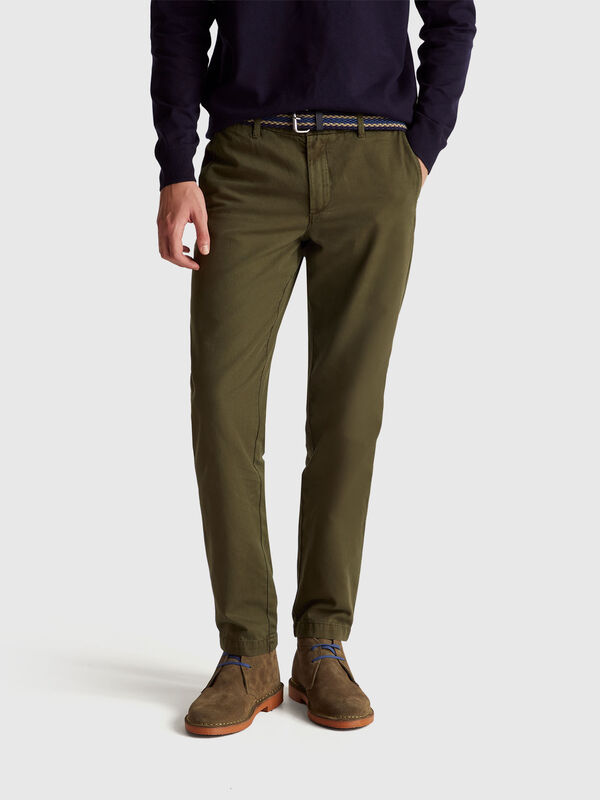 Slim fit chinos Men