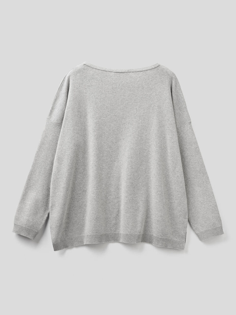Cotton sweater with round neck image number 2