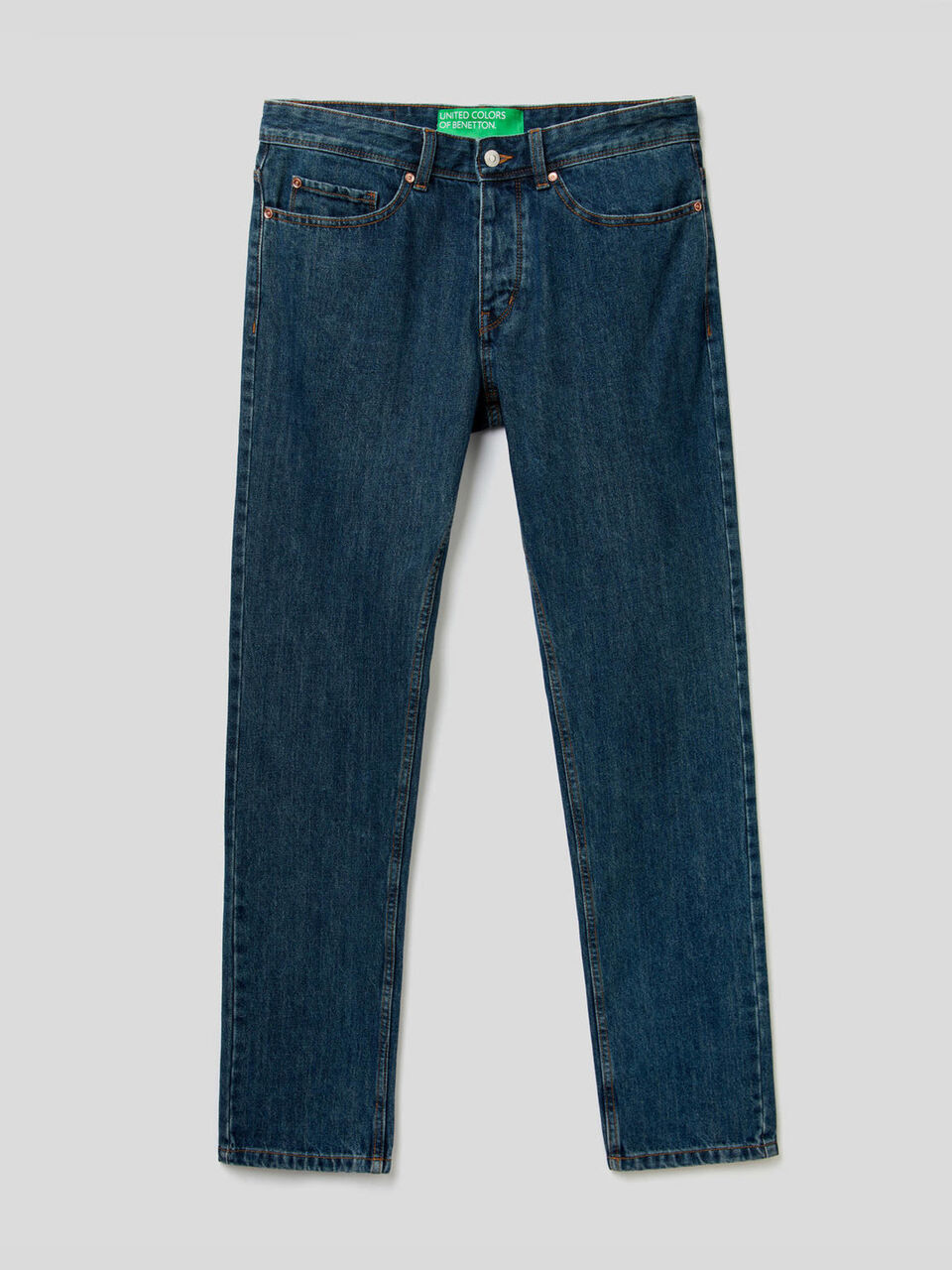 Straight leg 100% cotton jeans image number 1
