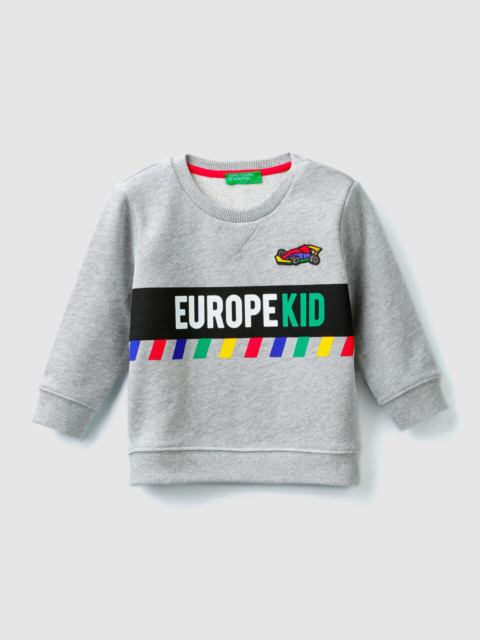 Sweatshirt with slogan graphic image number 1