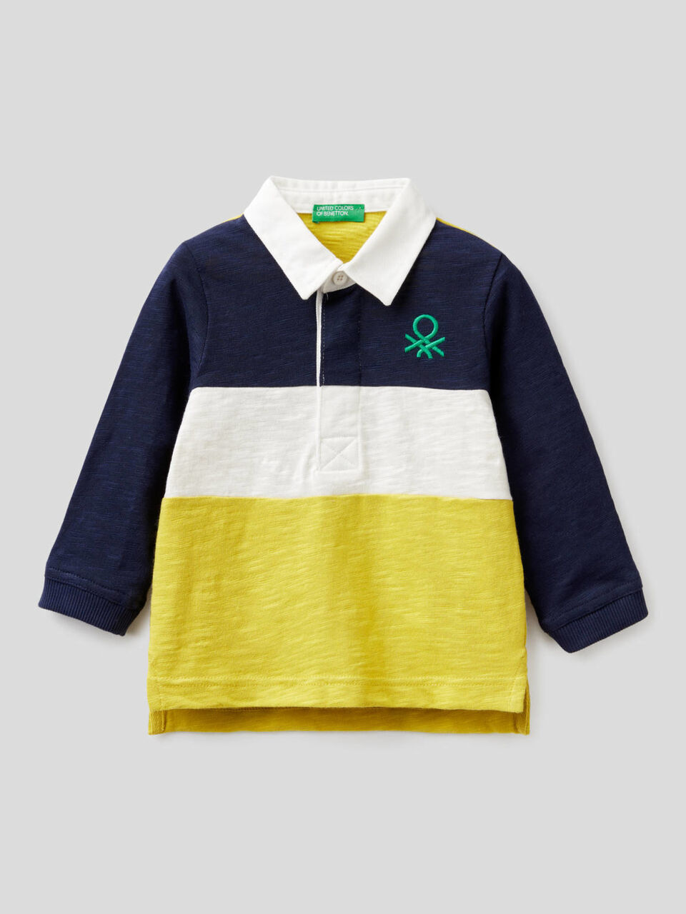 Rugby polo in 100% cotton image number 1