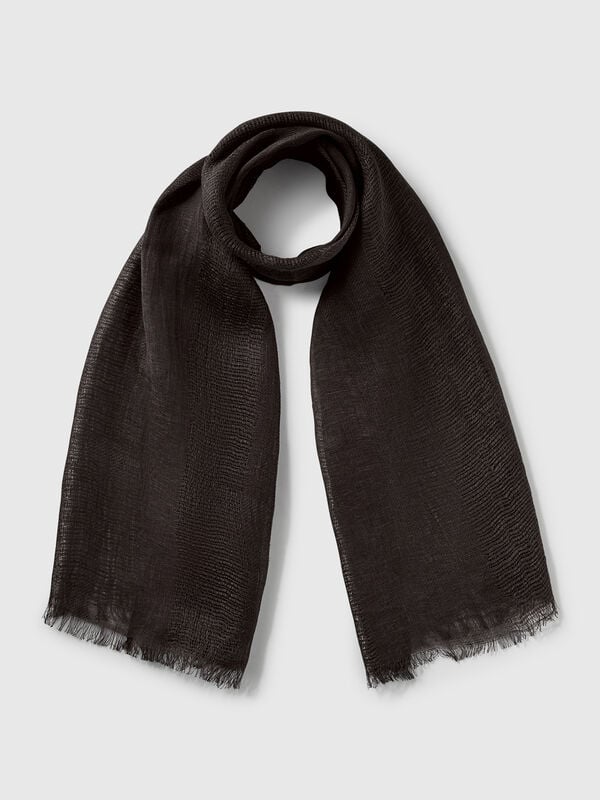 Lightweight scarf in pure linen Women