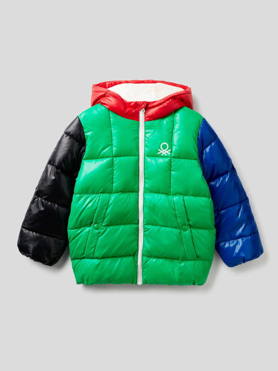 Padded jacket in recycled wadding image number 1