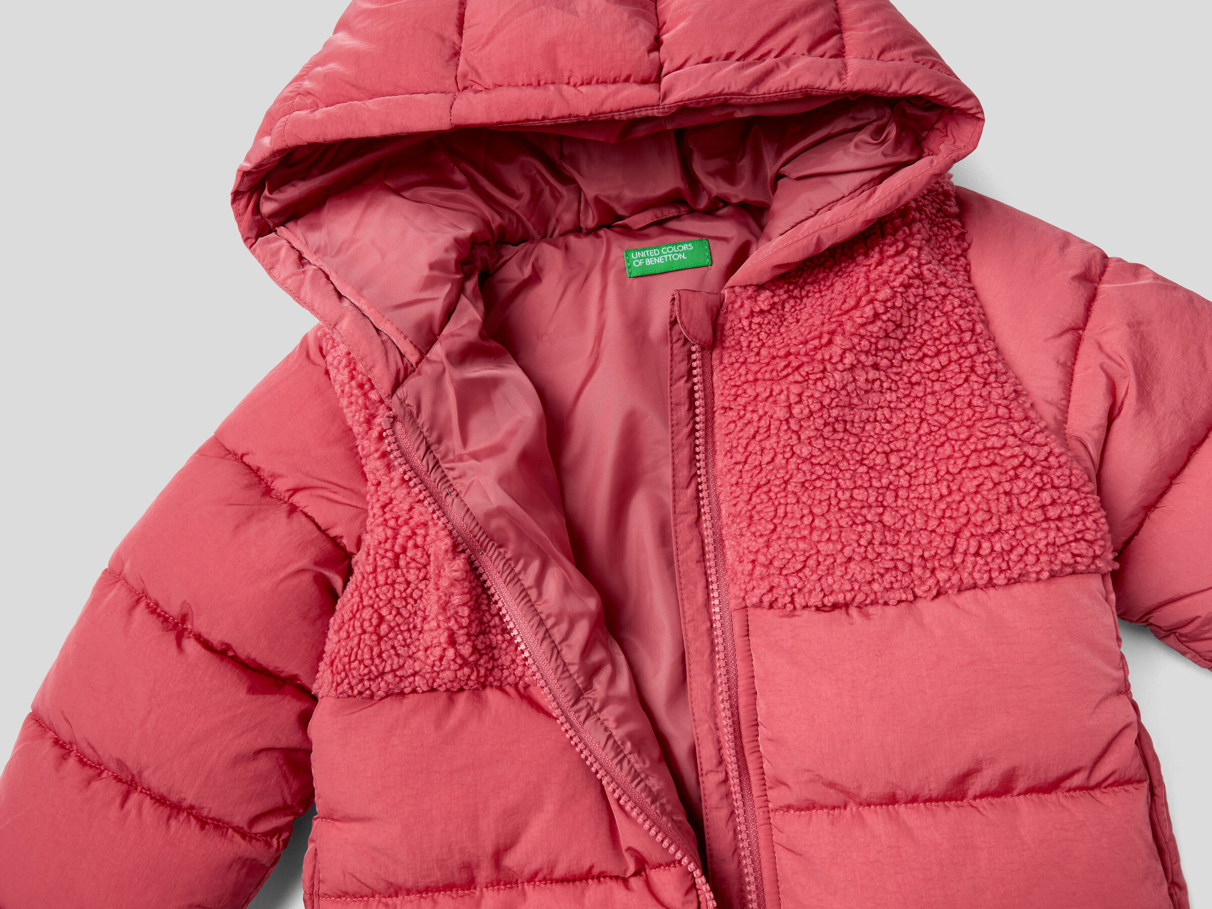 Jacket in nylon and fur image number 3