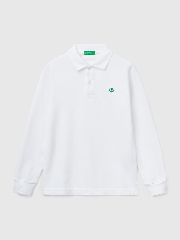  cotton long sleeve polo Junior Boy