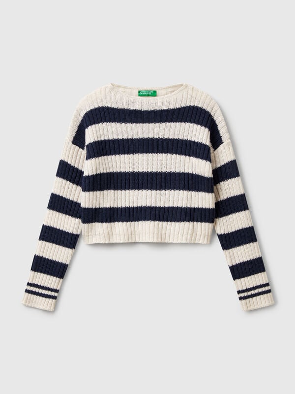 Two-tone striped sweater Junior Girl