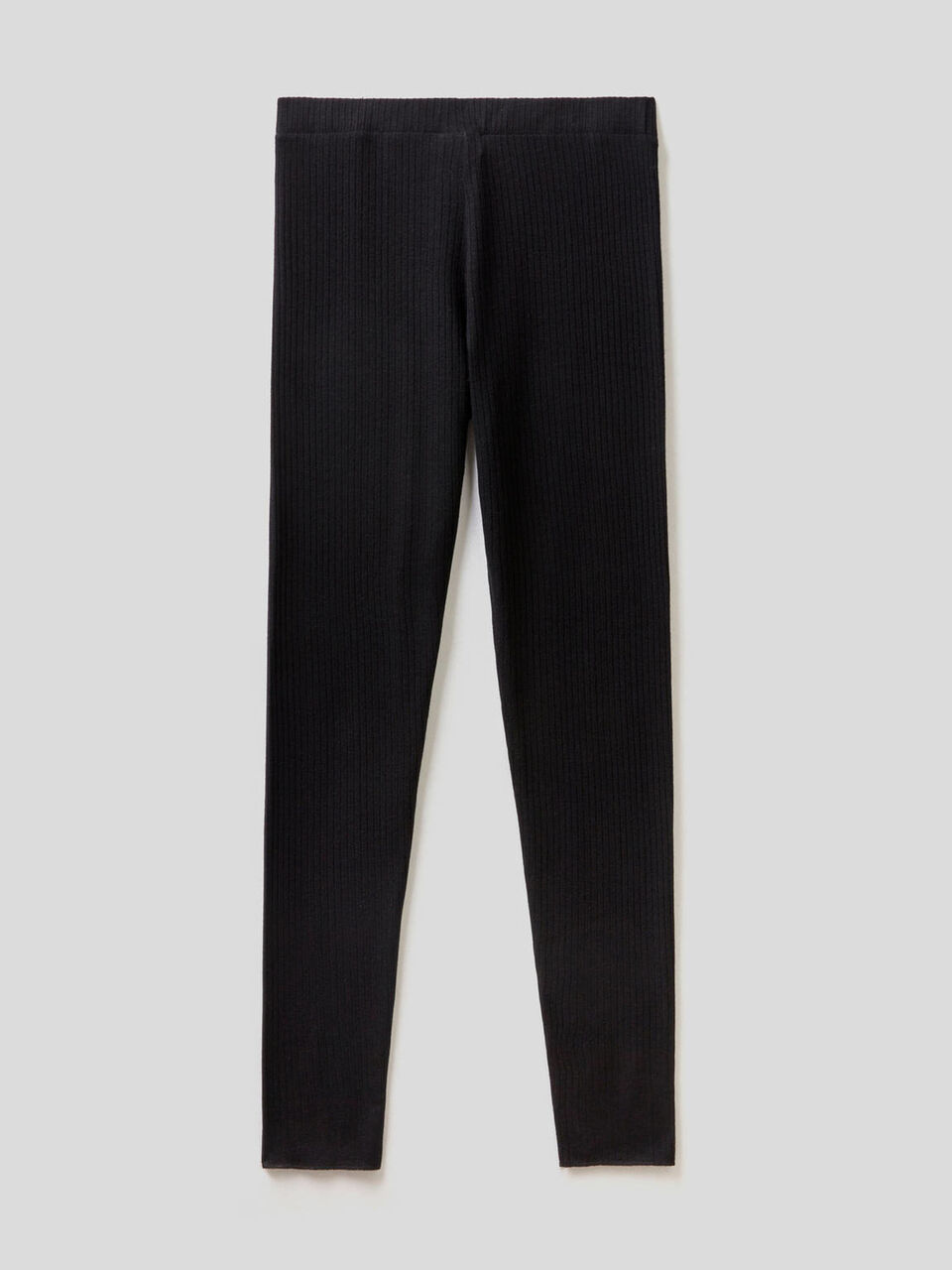 Stretch leggings in cashmere blend image number 2
